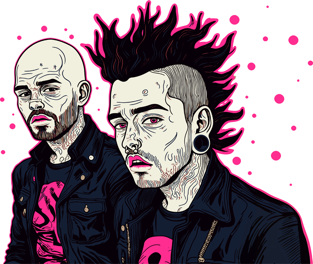 Illustration Crop Tops